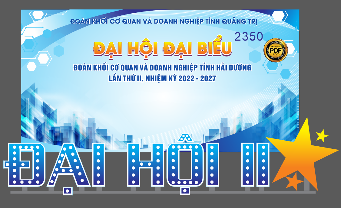 Market sân khấu đại hội đại biểu đoàn TNCS Hồ Chí Minh