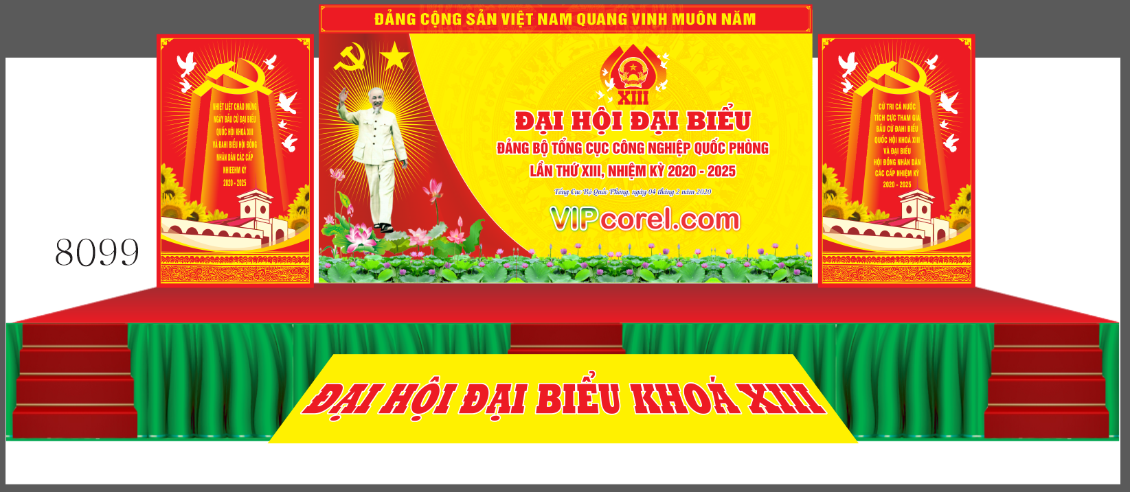 Market Đại hội đại biểu Đảng bộ cục CNQP file corel