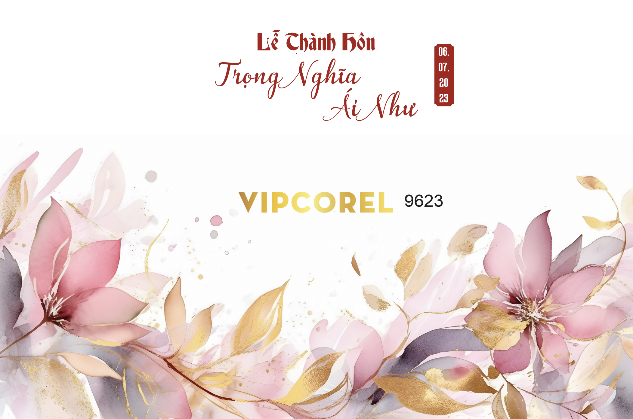 Backdrop sân khấu đám cưới 2024 vector #58