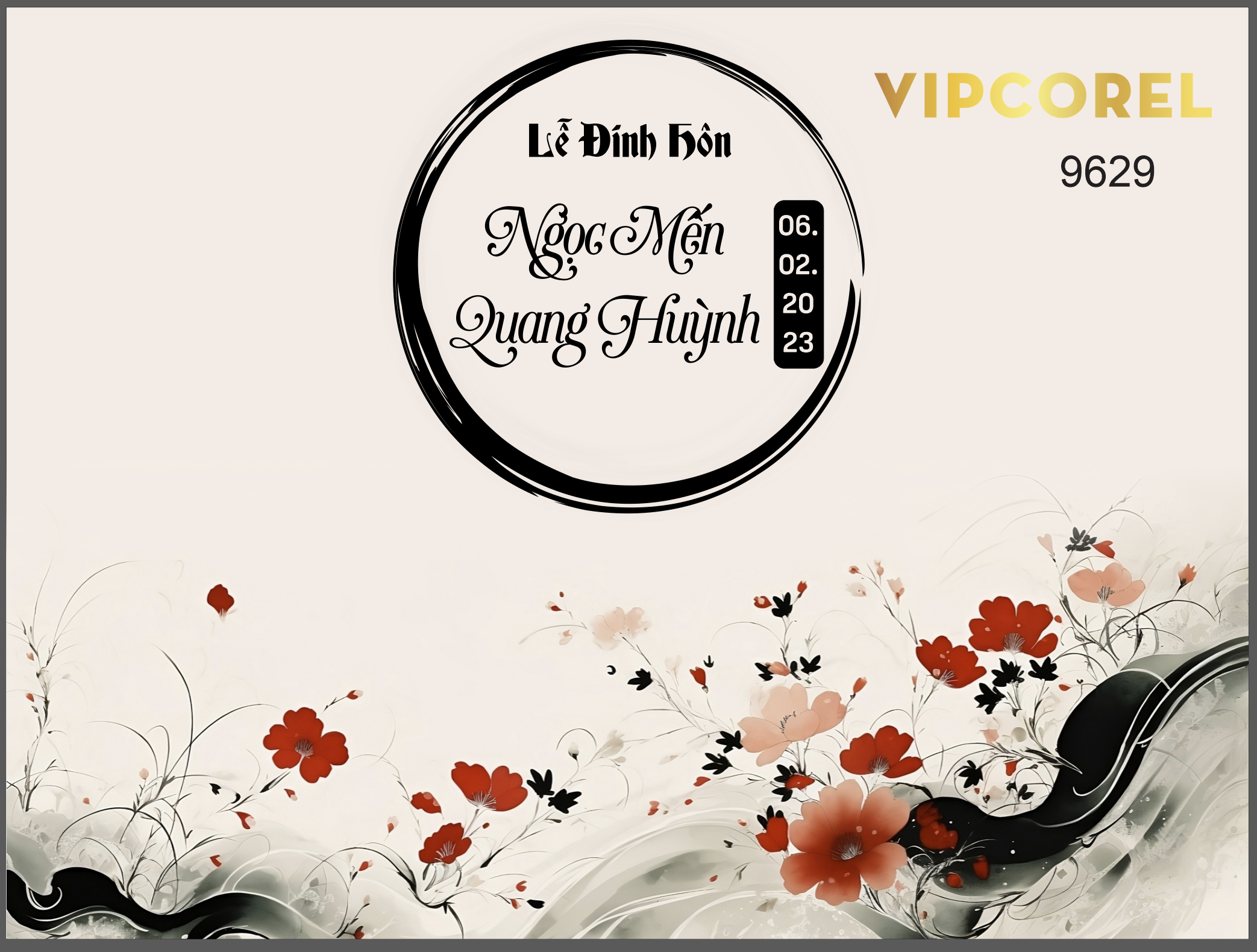 Backdrop sân khấu đám cưới 2024 vector #64