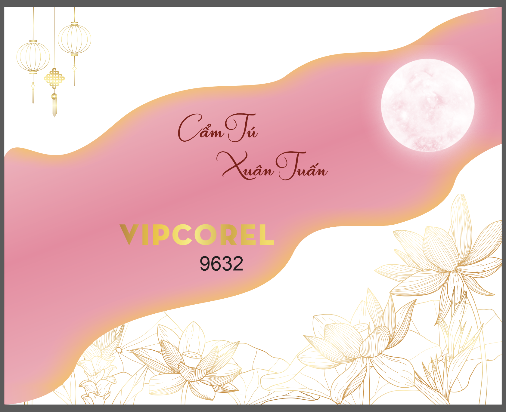 Backdrop sân khấu đám cưới 2024 vector #67