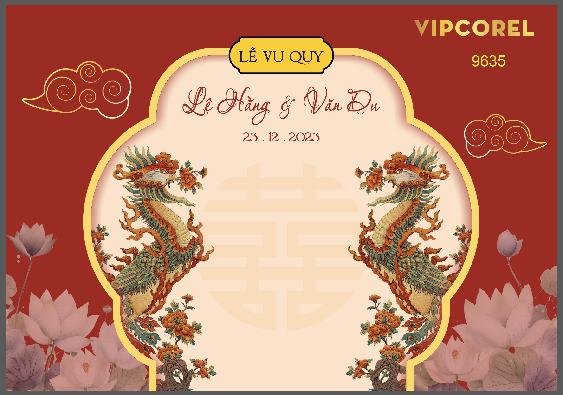 Backdrop sân khấu đám cưới 2024 vector #70