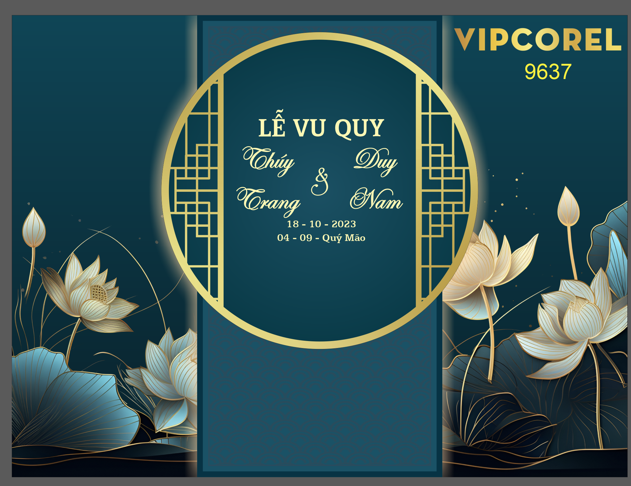 Backdrop sân khấu đám cưới 2024 vector #72