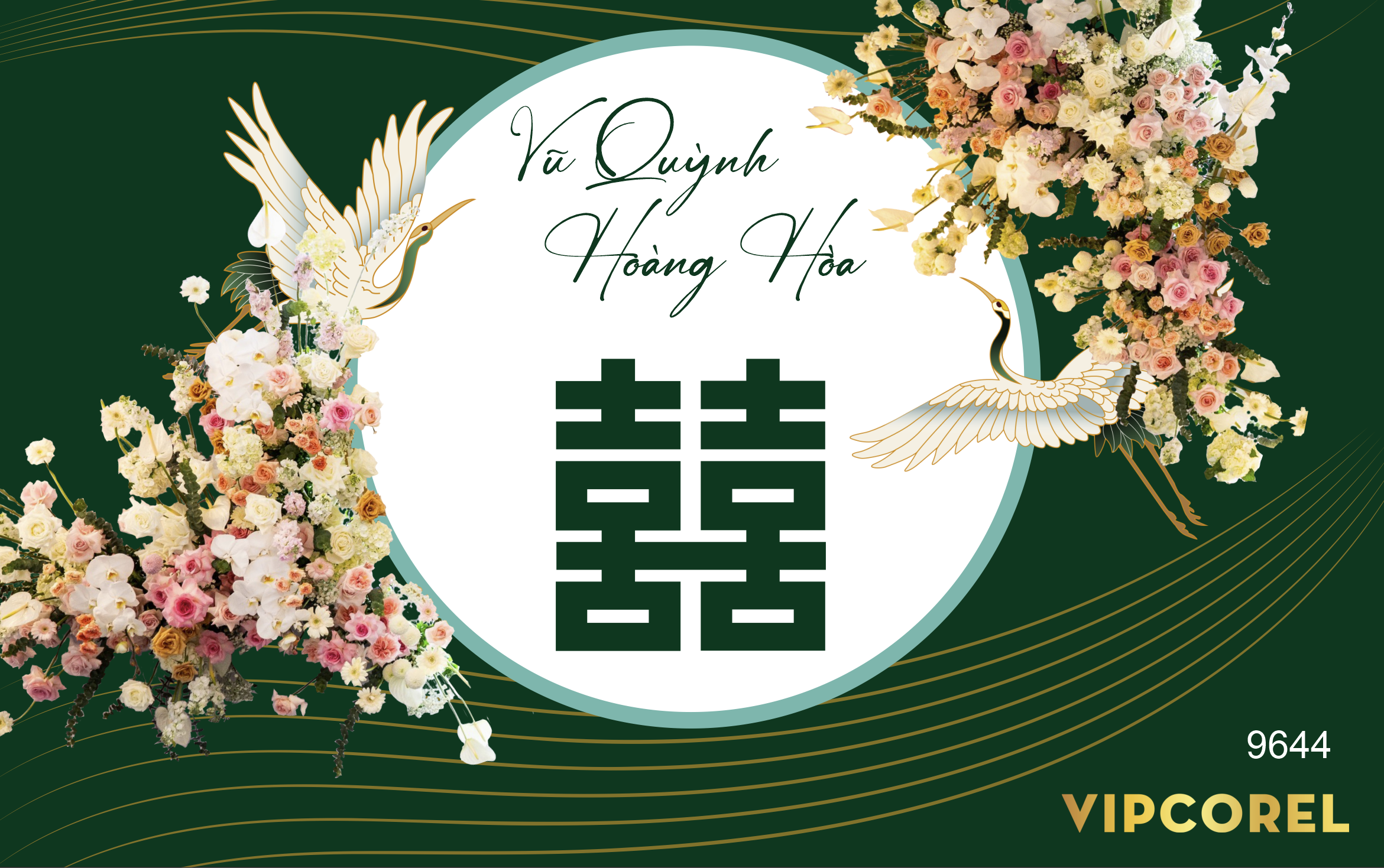 Backdrop sân khấu đám cưới 2024 vector #79