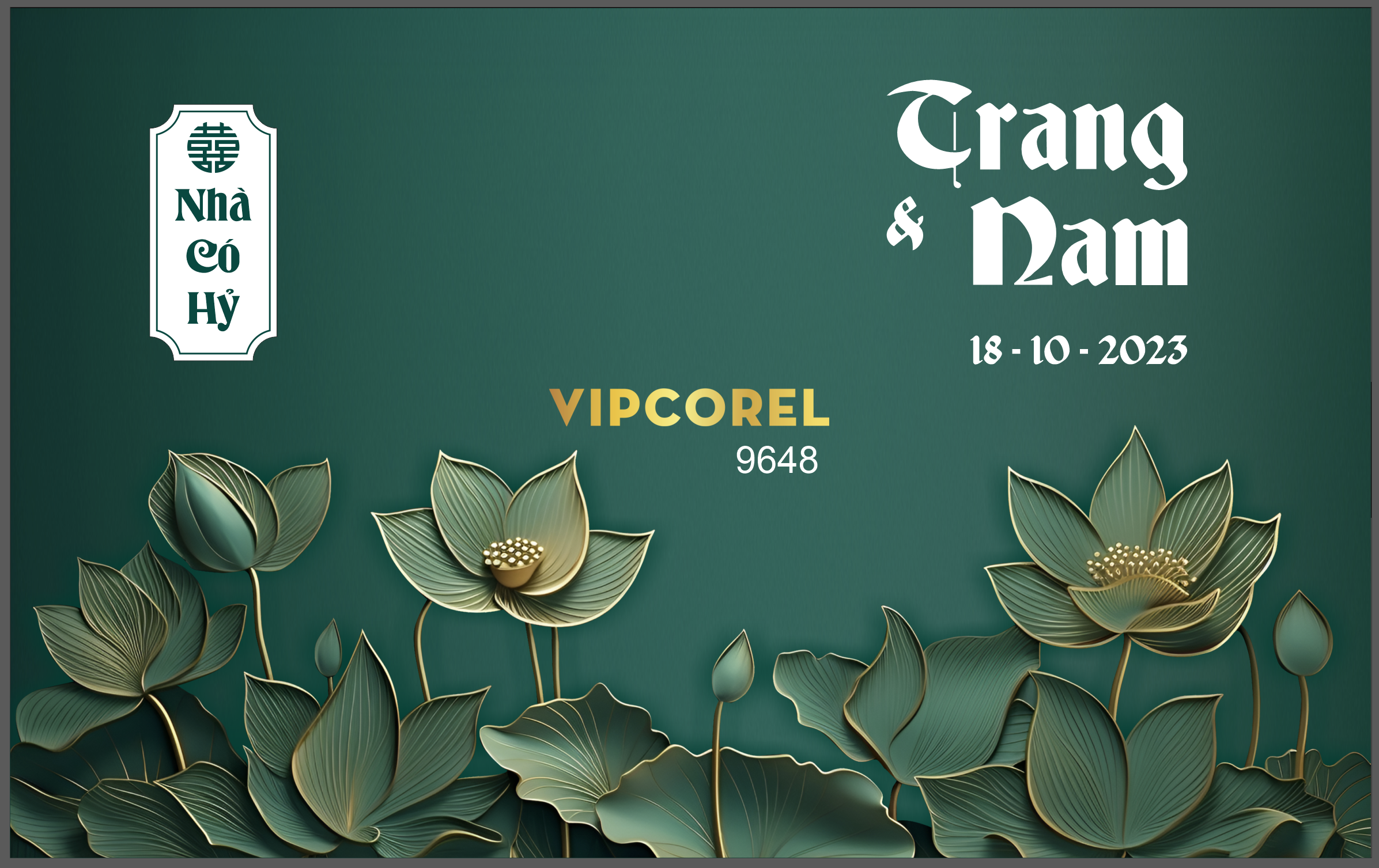 Backdrop sân khấu đám cưới 2024 vector #83