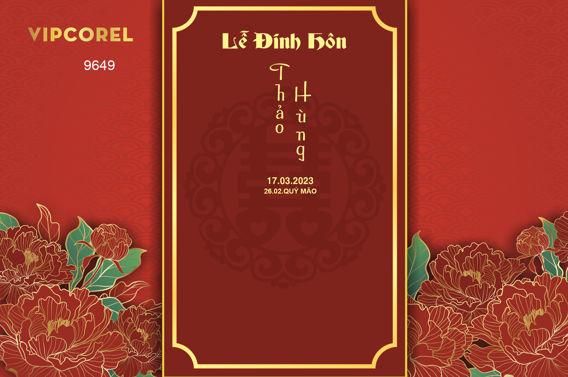 Backdrop sân khấu đám cưới 2024 vector #84