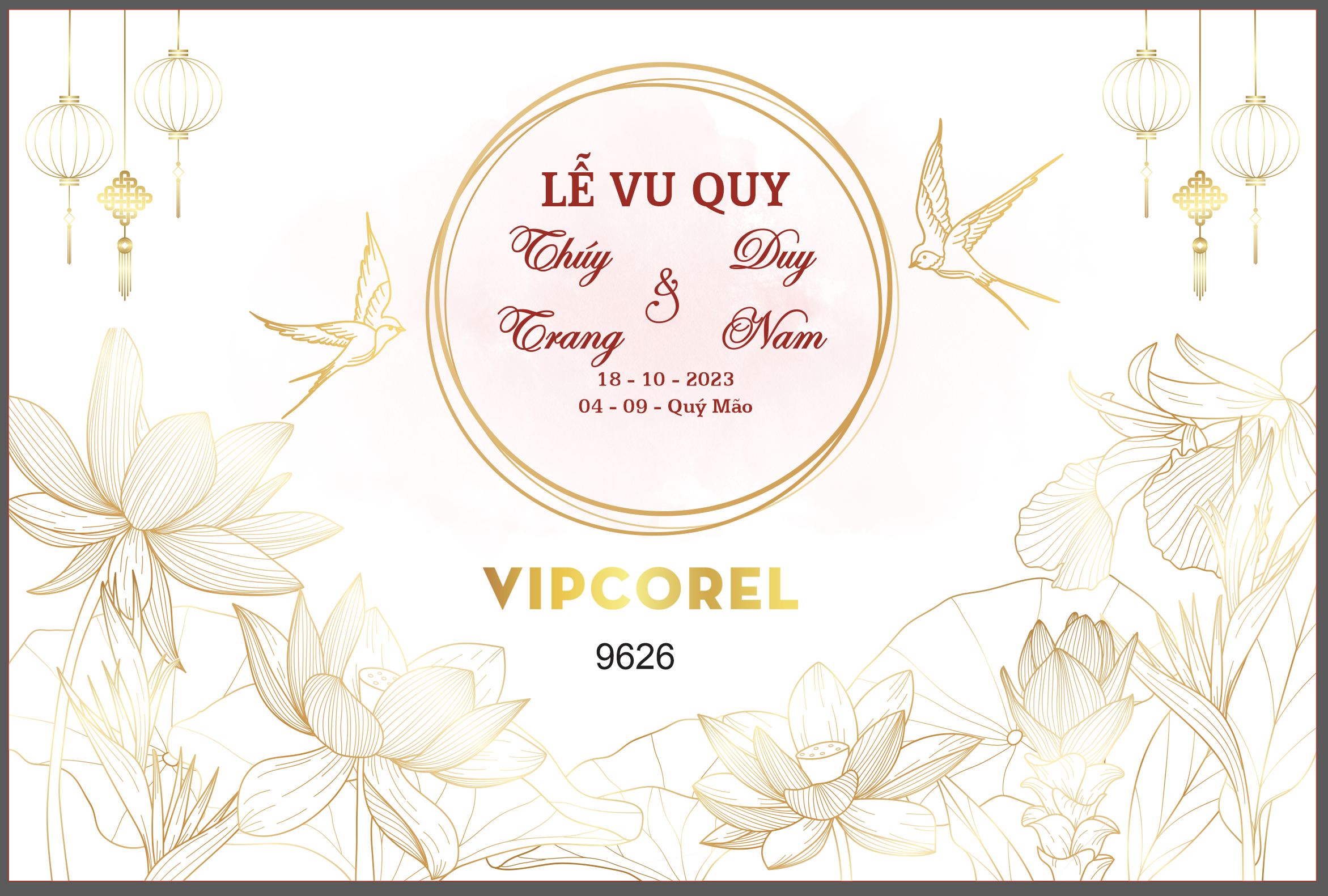 Backdrop sân khấu đám cưới 2024 vector #61