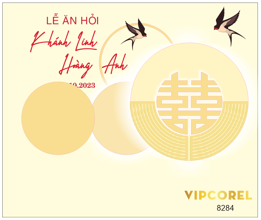 Backdrop sân khấu đám cưới 2023 #44 file corel