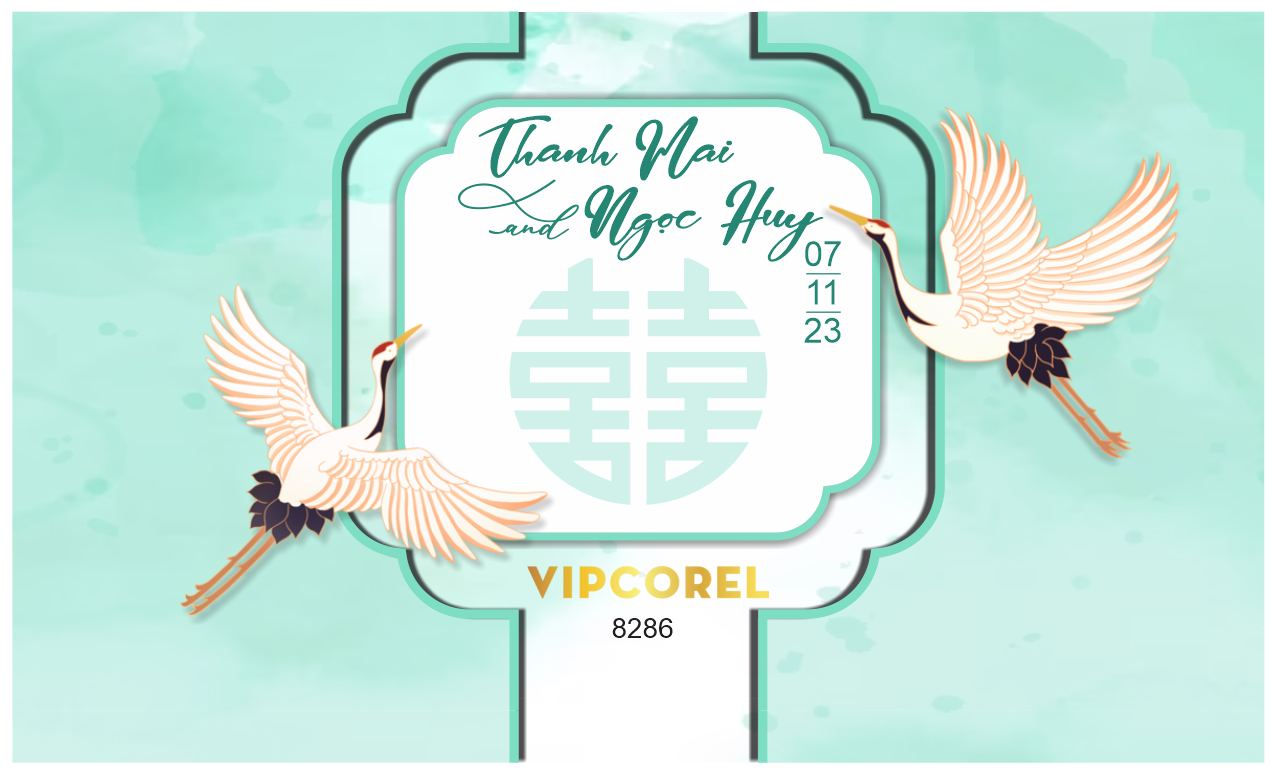 Backdrop sân khấu đám cưới 2023 #46 file corel