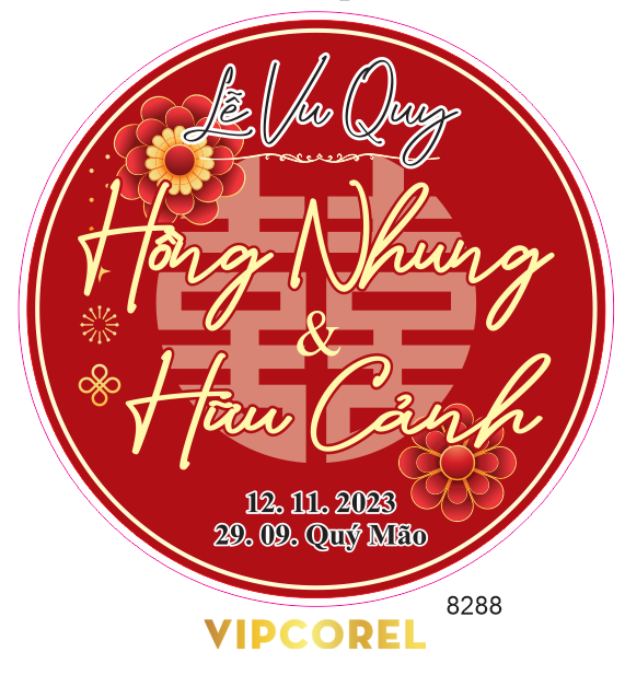 Backdrop sân khấu đám cưới 2023 #47 file corel
