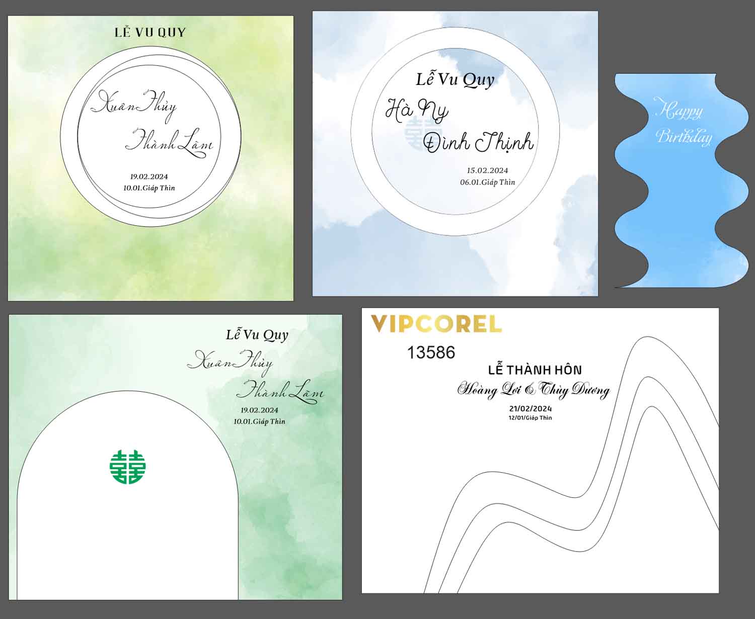 Backdrop sân khấu đám cưới 2024 vector #89