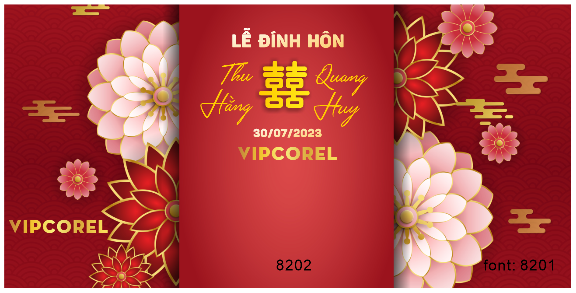 Backdrop sân khấu đám cưới 2023 #8 file corel