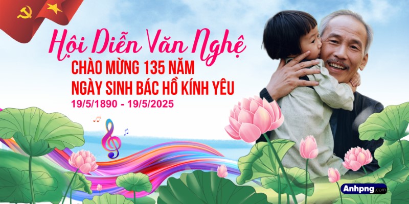 Backdrop văn nghệ 135 năm ngày sinh Bác Hồ – Thiết kế sân khấu 19/5 dùng cho Corel, Ai