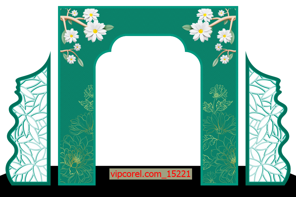 Backdrop trang trí đám cưới 2025 wedding vector #119