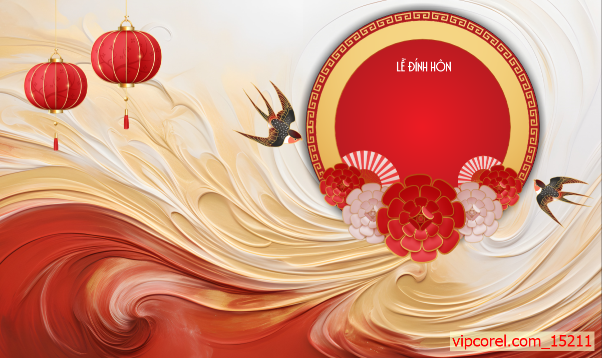 Backdrop trang trí đám cưới 2025 wedding vector #109