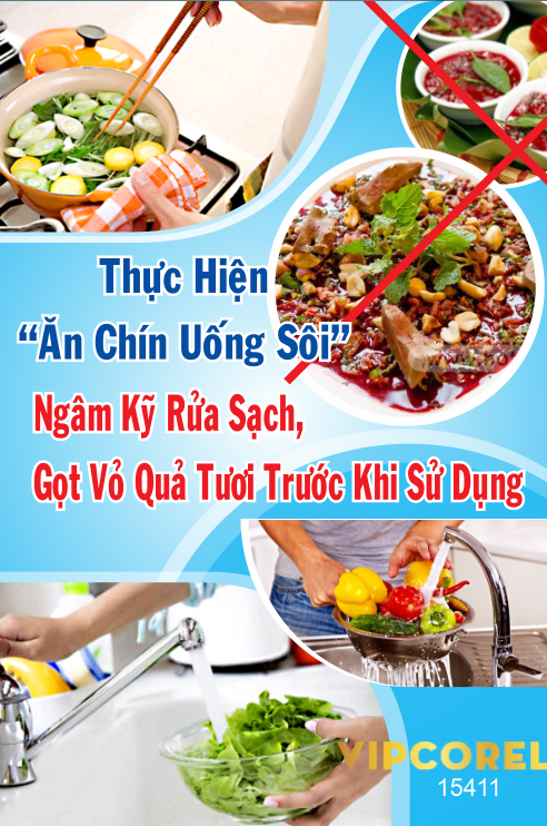 Bảng an toàn thực phẩm treo trong nhà bếp #2