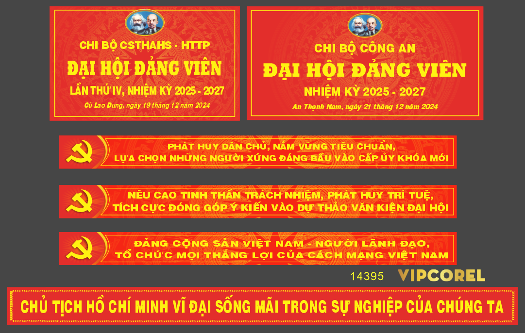 Market Đại hội đảng viên chi bộ Công An file corel