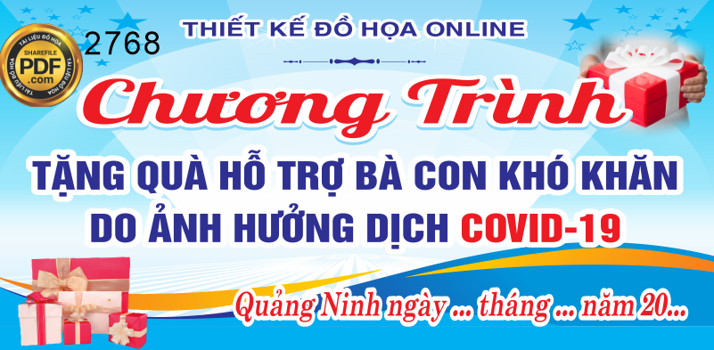 Market chương trình tặng quà hỗ trợ bà con khó khăn file cdr