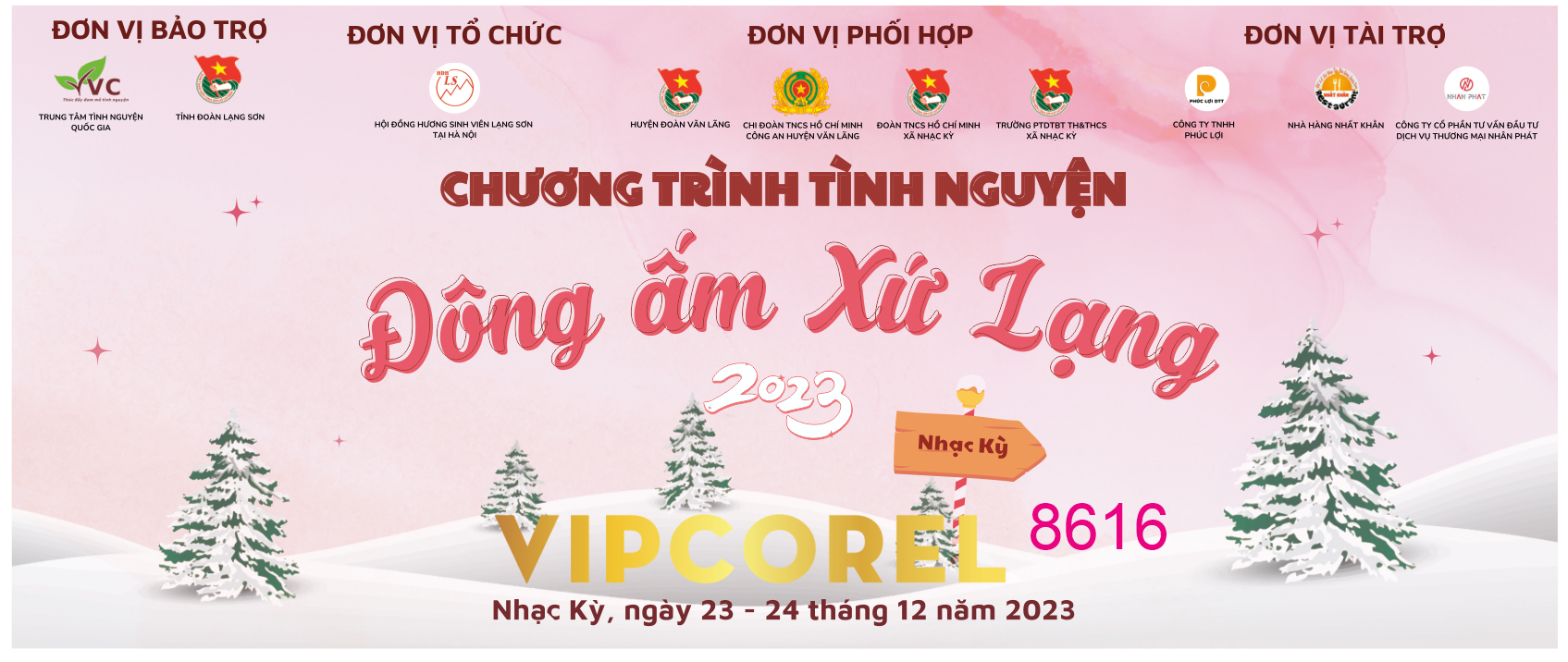 Chương trình tình nguyện Đông ấm xứ lạng file corel