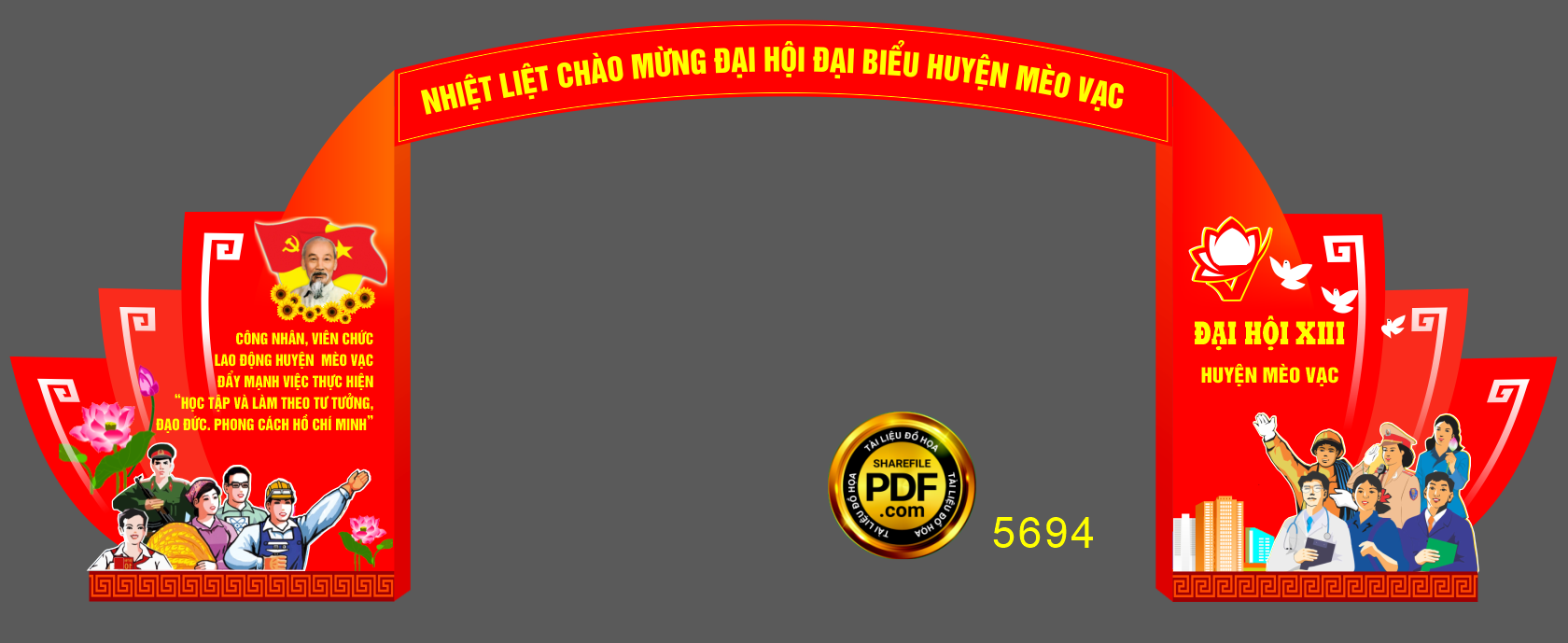 Nhiệt liệt chào mừng đại hội đại biểu huyện Mèo Vạc