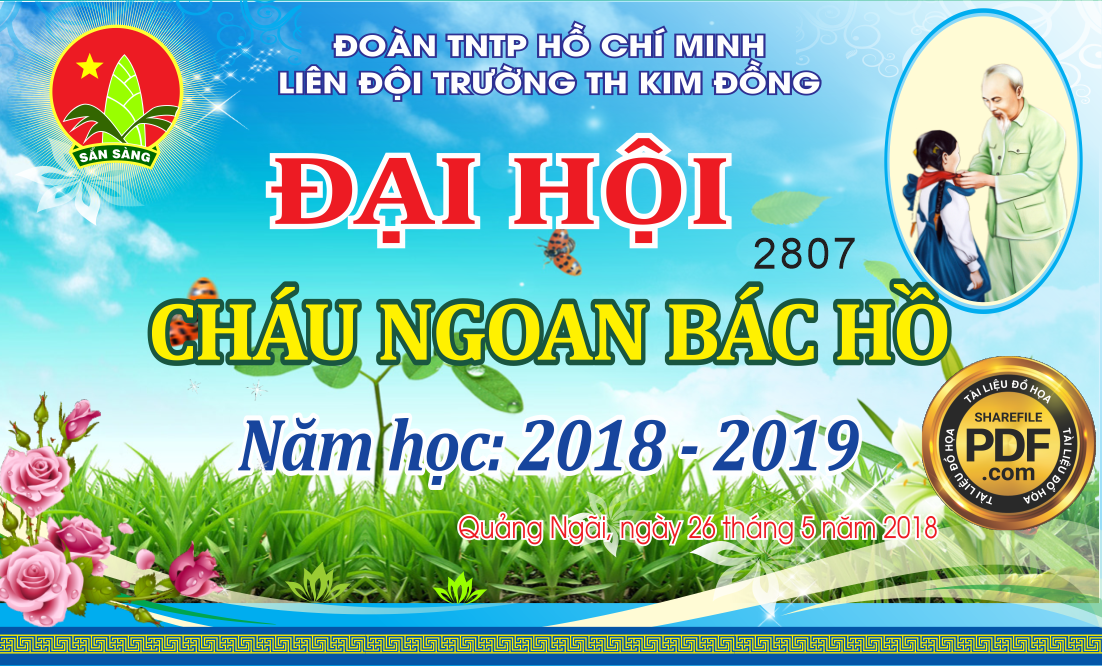 Market đại hội cháu ngoan Bác Hồ trường tiểu học Kim Đồng