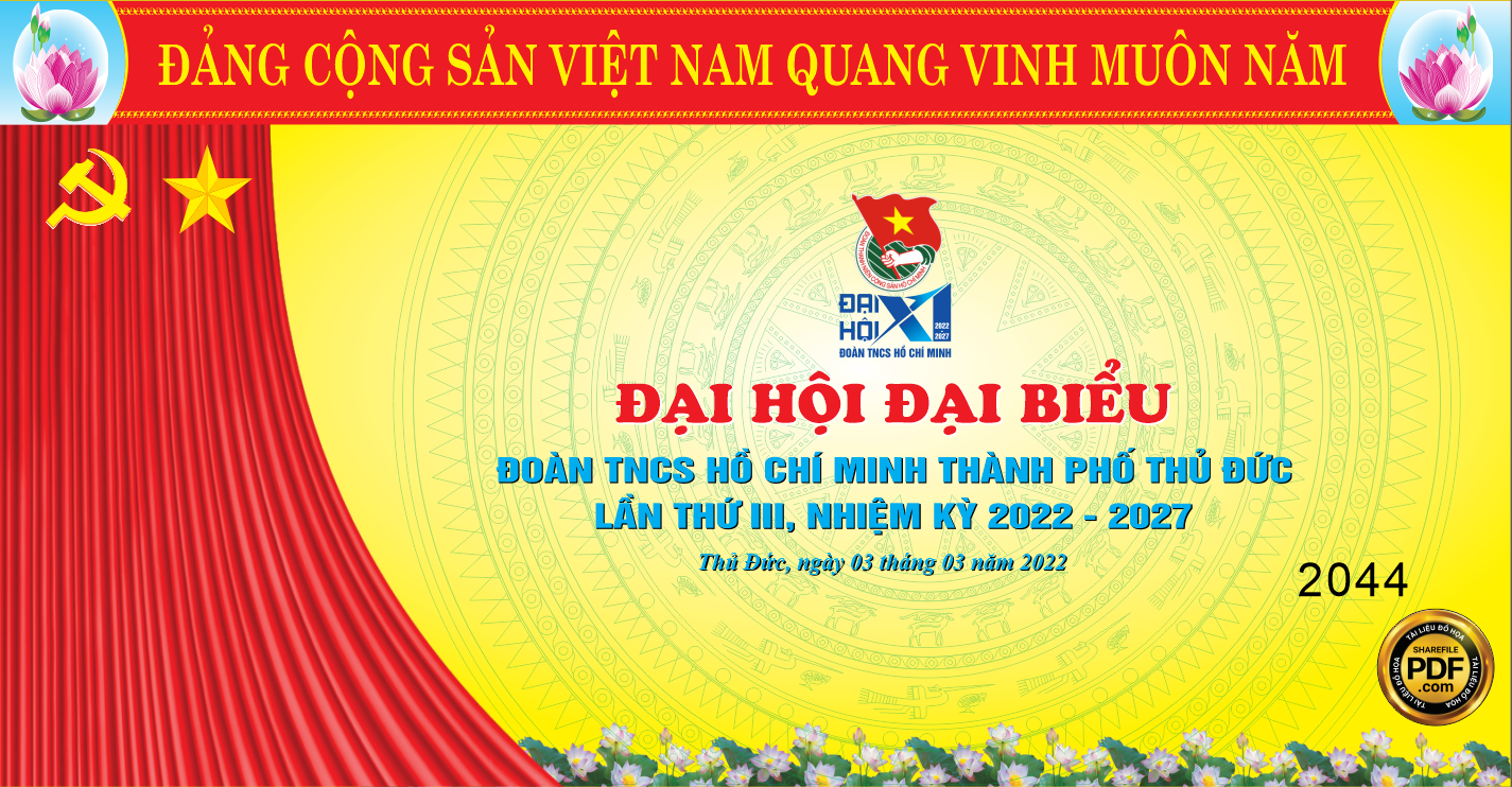 Market sân khấu Đại hội đoàn TNCS Hồ Chí Minh TP. Thủ Đức #5