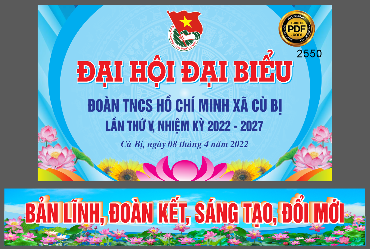 Market đại hội đại biểu đoàn TNCS Hồ Chí Minh xã Cù Bị file CDR