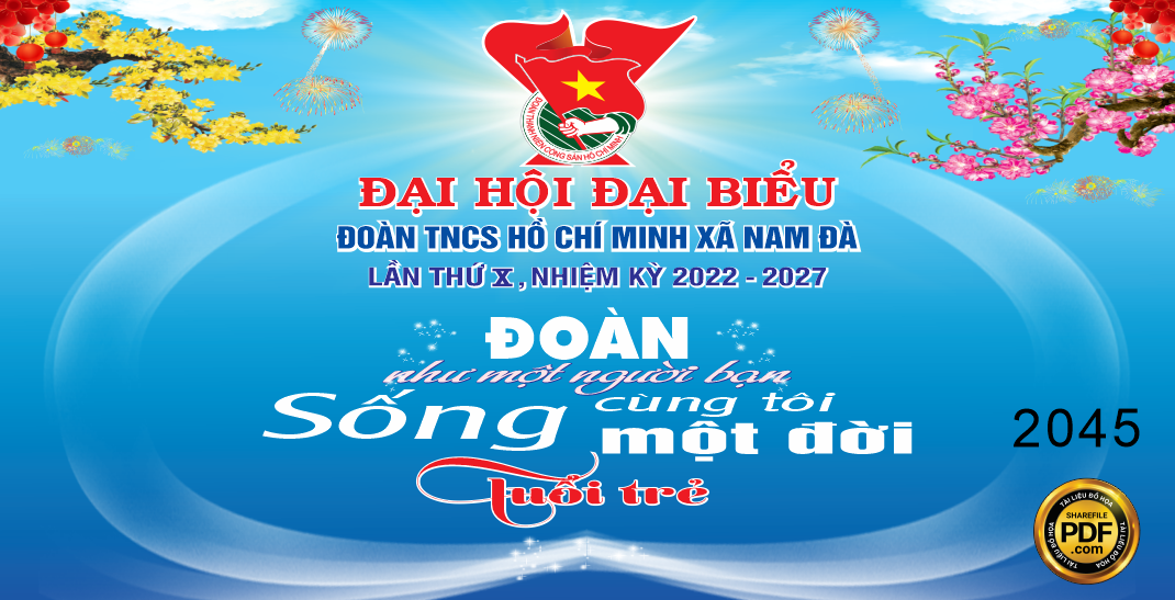 Market Backdrop đại hội đoàn TNCS Hồ Chí Minh xã Nam Đà