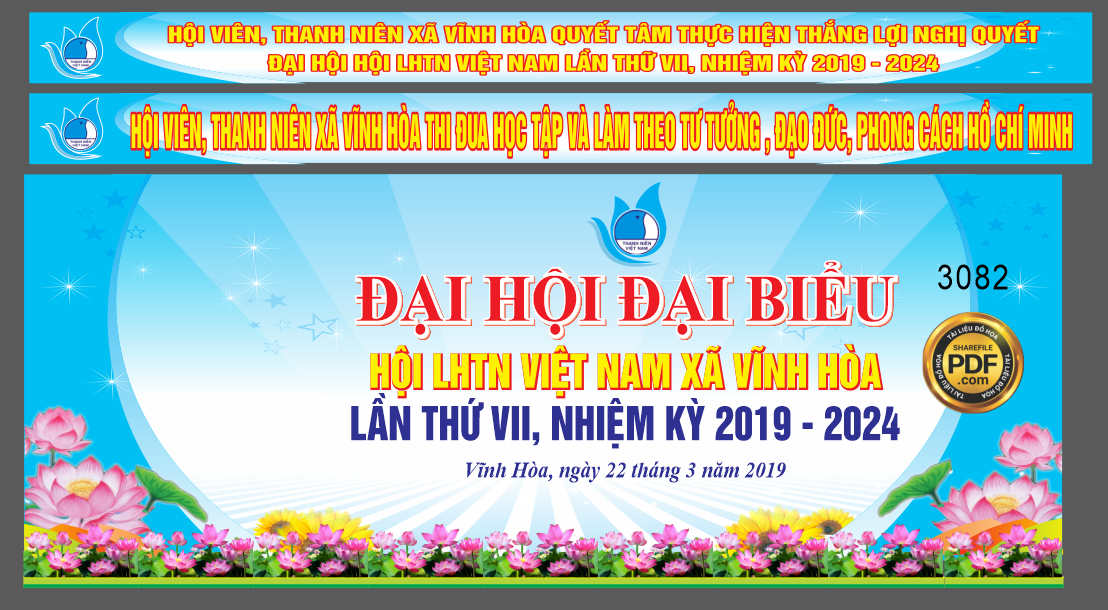 Market đại hội đại biểu Hội LHTN Việt Nam Xã Vĩnh Hòa