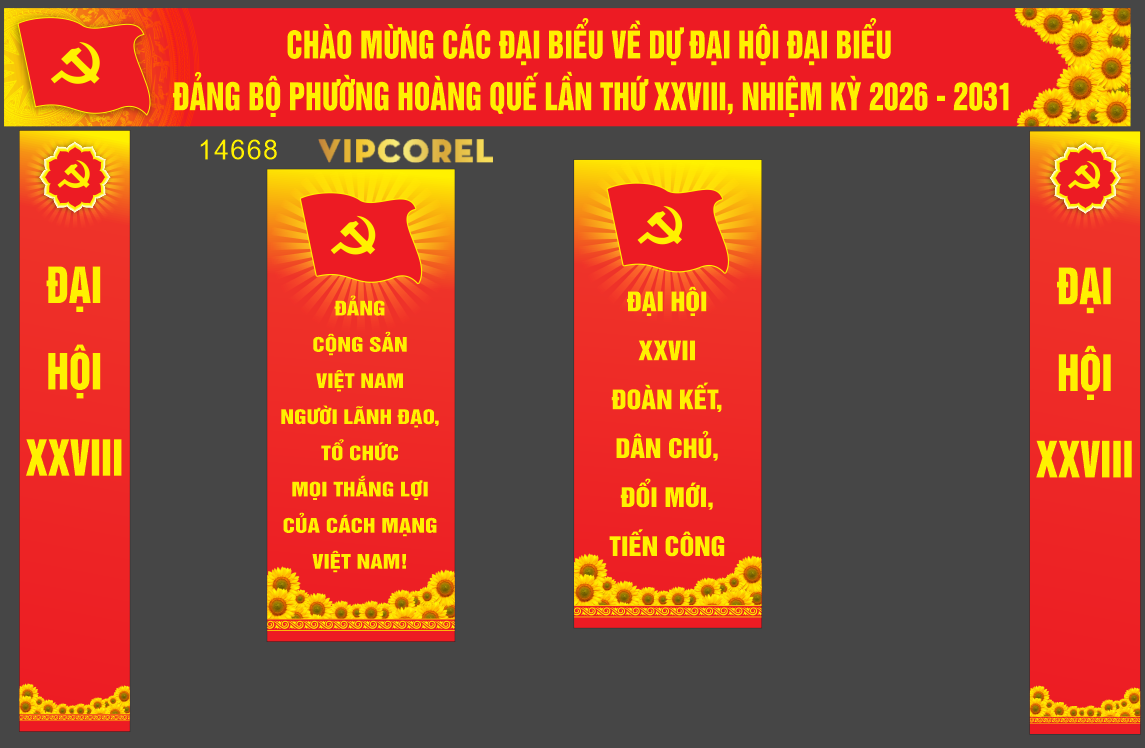 Pano đại hội đại biểu Đảng Bộ Phường 2025 file corel