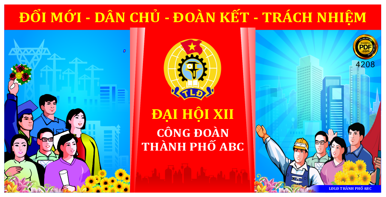 Market đại hội XII công đoàn thành phố file Corel