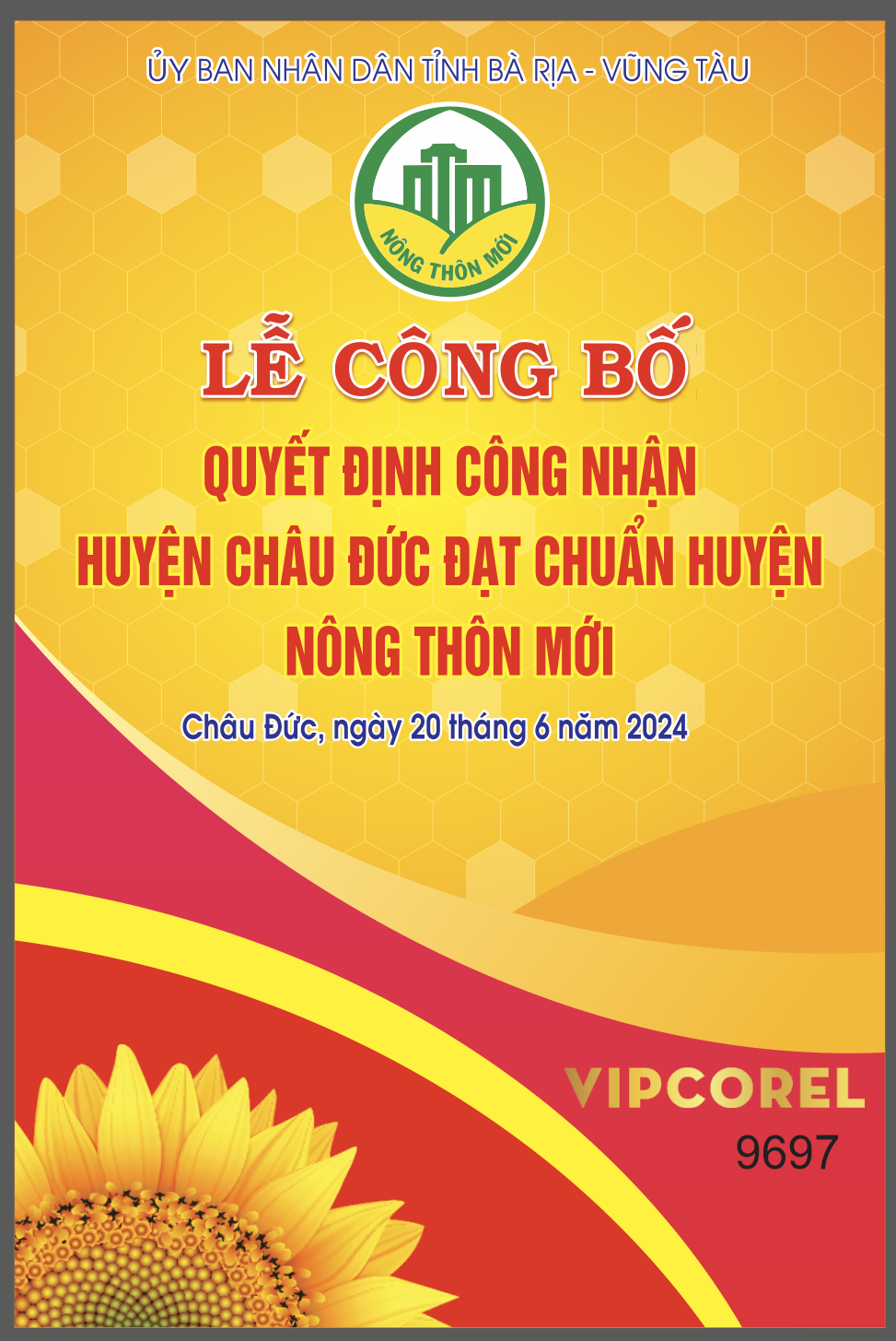Lễ công bố quyết định nông thôn mới file corel