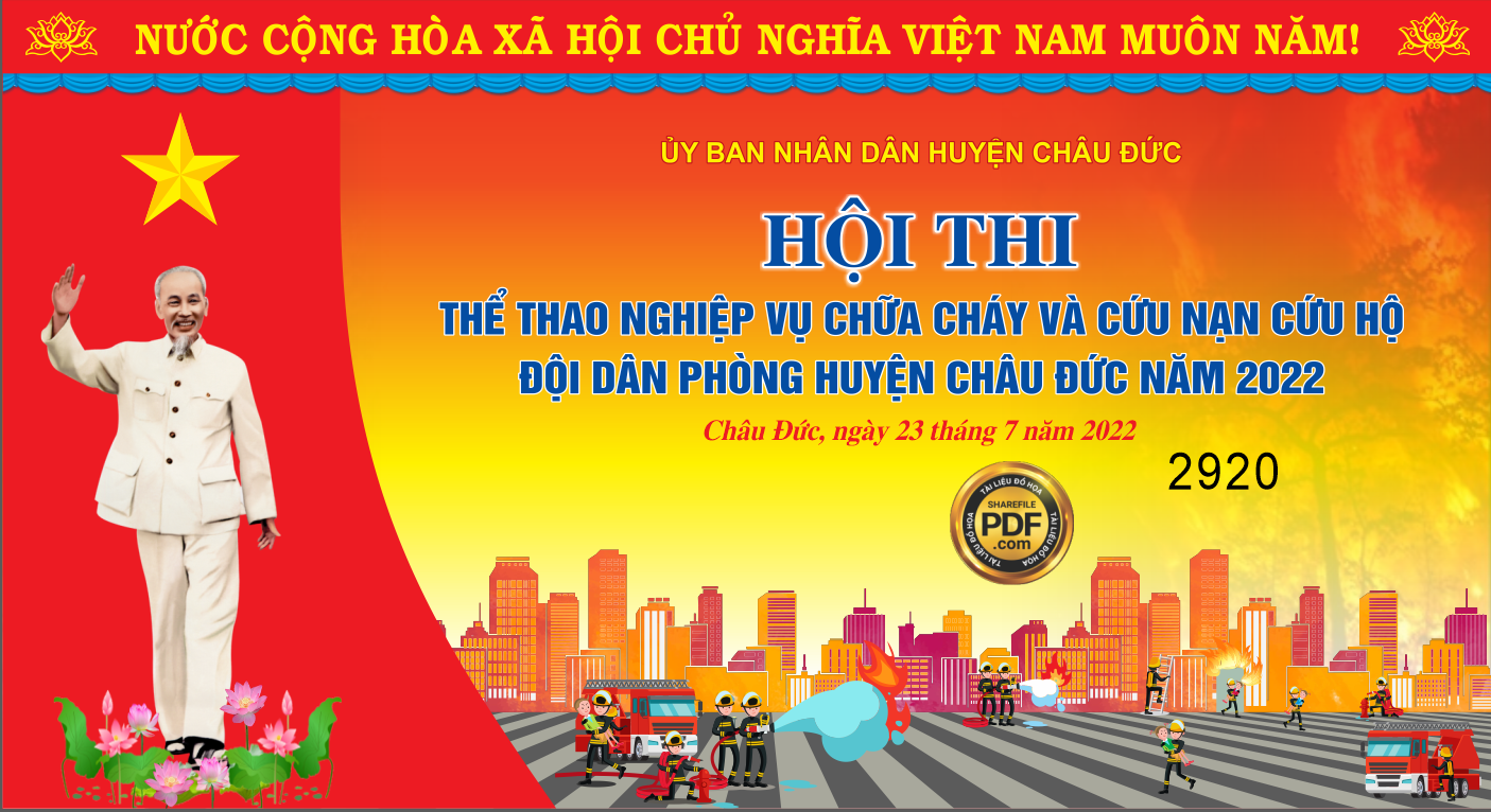 Market hội thi thể thao nghiệp vụ chữa cháy và cứu nạn cứu hộ