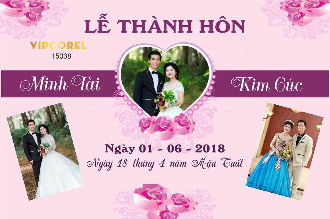 Backdrop sân khấu đám cưới 2025 vector #102