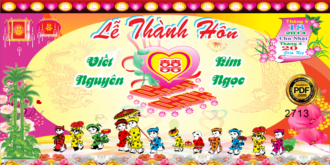 Market lễ thành hôn viết Nguyên – Kim Ngọc file CDR