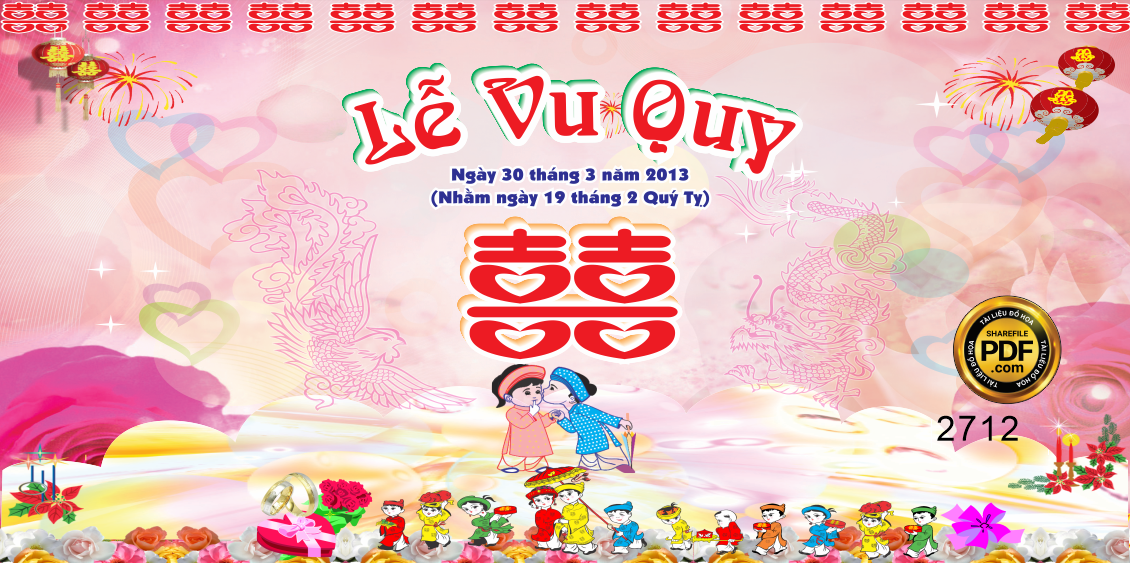 Market sân khấu Lễ Vu Quy tone màu hồng file CorelDRAW