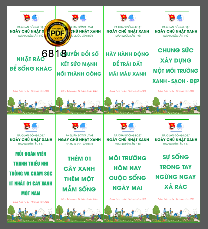 Market ra quân ngày chủ nhật xanh – tháng thanh niên