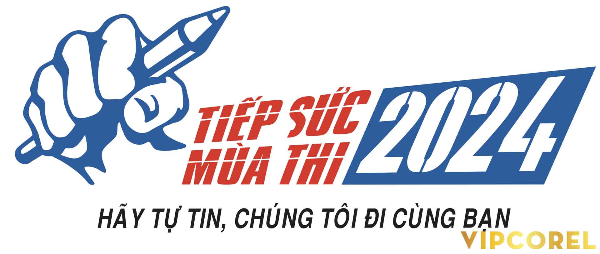 Market Tiếp sức mùa thi 2024 vector corel