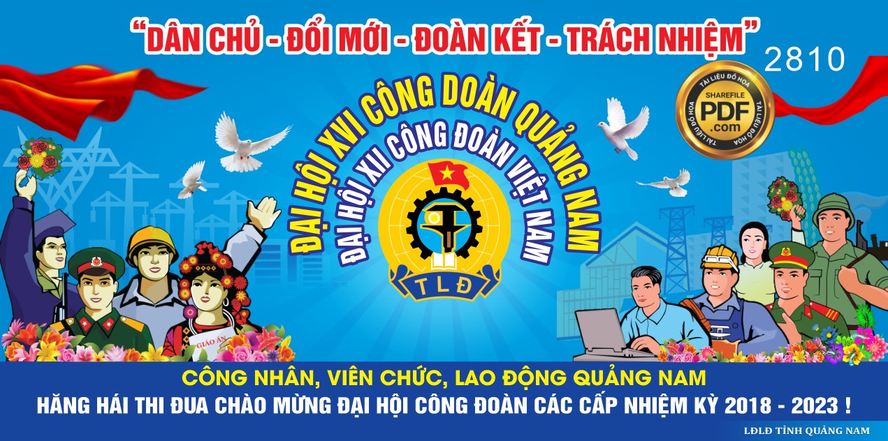 Market đại hội XVI công đoàn Quảng Nam file coreldraw