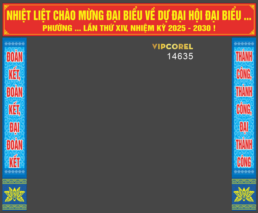 Pano Đại Hội Đại Biểu Toàn Quốc XIV #11 file corel