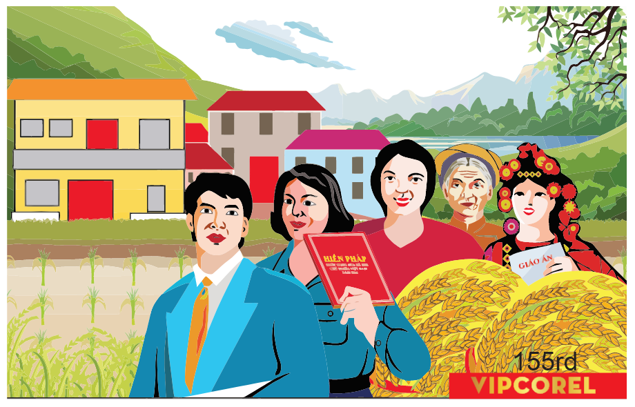 Pano tuyên truyền nông thôn mới #2 file corel