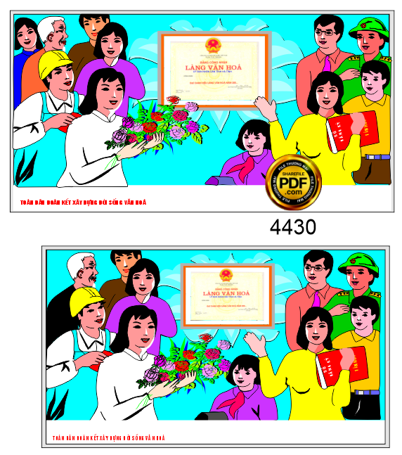 Pano tuyên truyền xây dựng đời sống văn hóa
