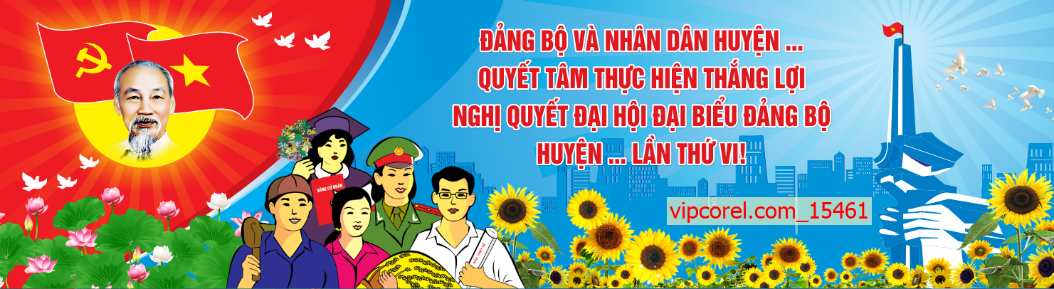Vector Pano đại hội đảng bộ năm 2025 file corel