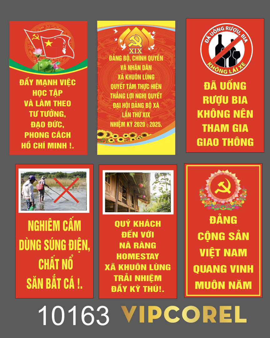Pano tuyên truyền Nông thôn mới 2024 vector
