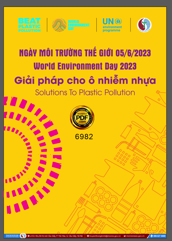 Poster ngày môi trường thế giới 2023 file corel