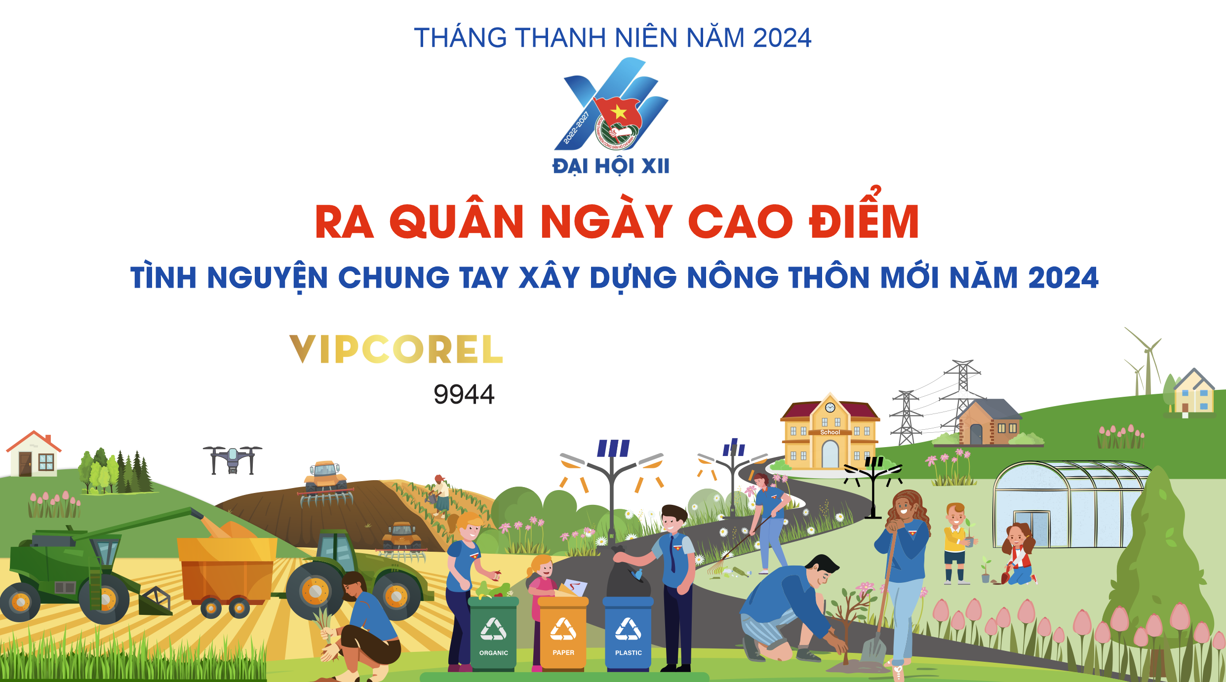 Ra quân tình nguyện chung tay xây dựng NTM