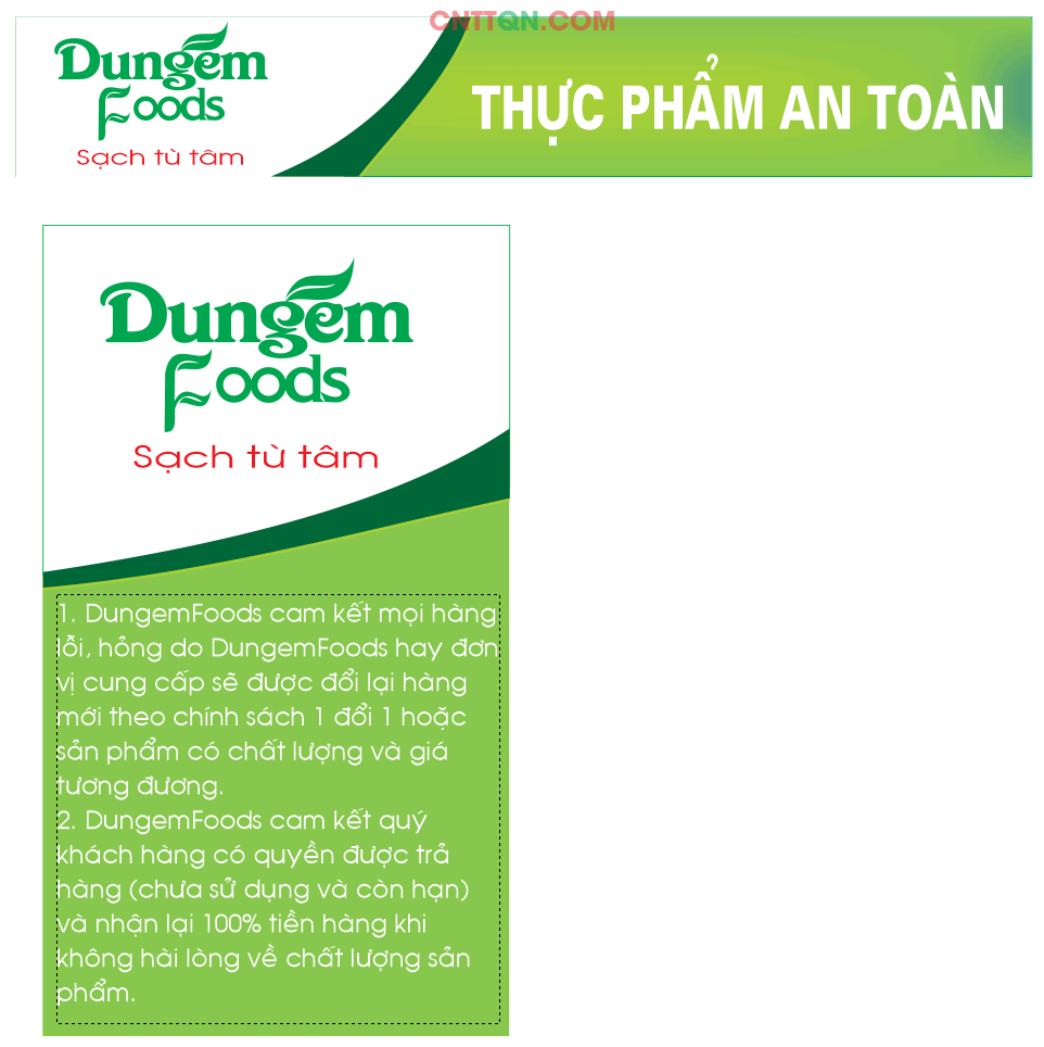 Market Thực phẩm an toàn – Food Dungem