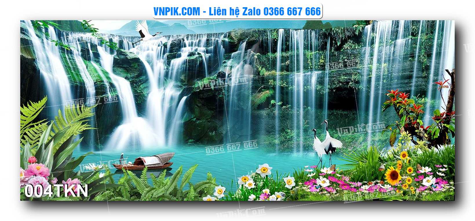File PSD Vector Tranh Khổ Ngang – Tranh Thác Nước – Tranh Phong Cảnh Đẹp – Mã file 004TKN