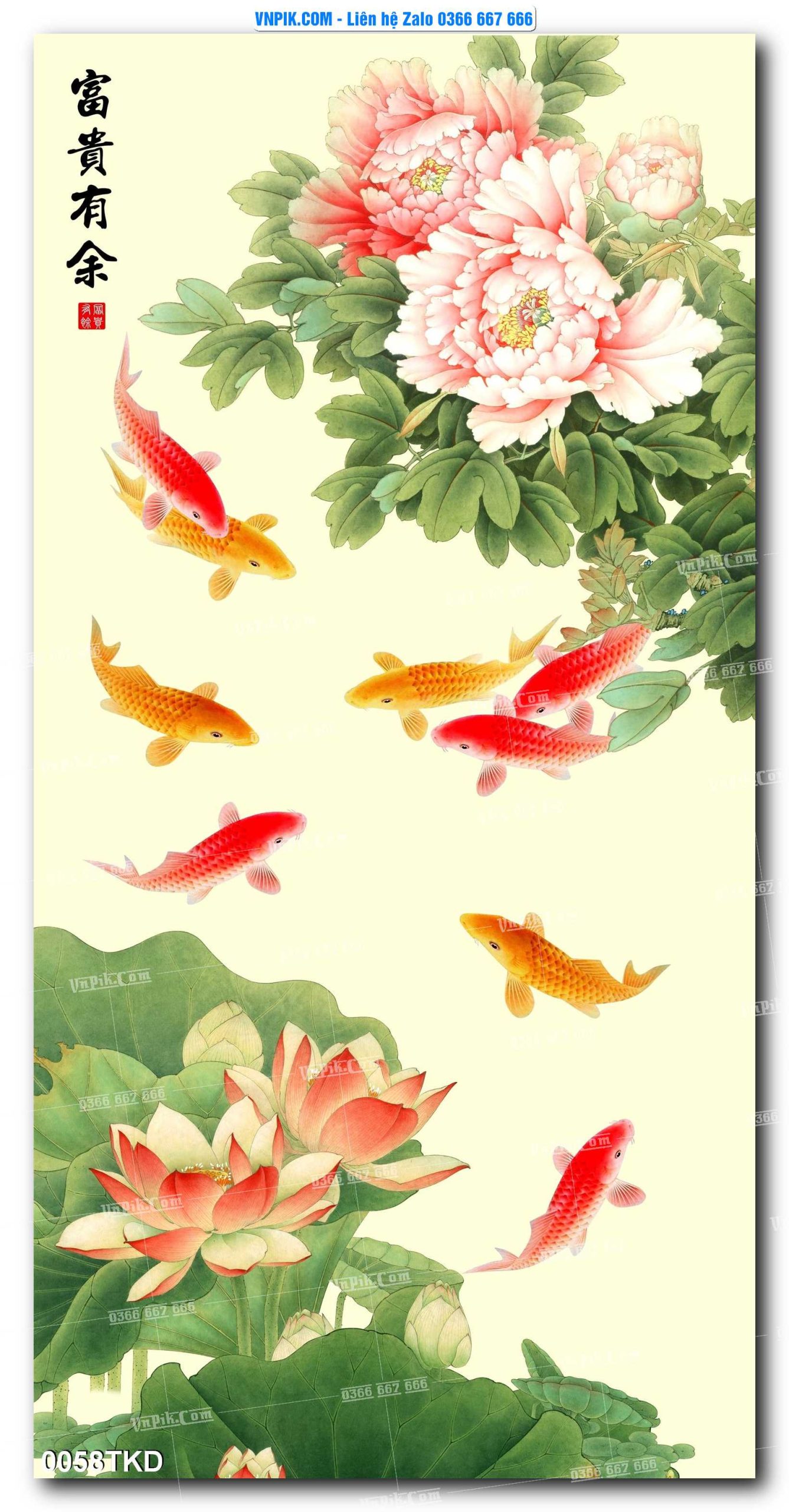 Tranh Khổ Dọc – Tranh Thác Nước – Tranh Phong Cảnh Đẹp – Tranh Treo Tường – Mã file 0058TKD