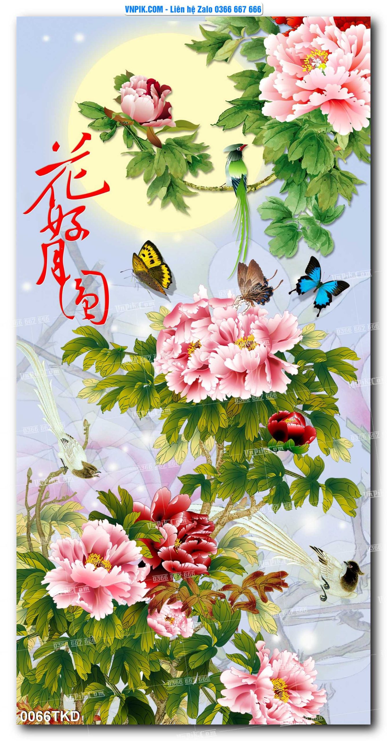 Tranh Khổ Dọc – Tranh Thác Nước – Tranh Phong Cảnh Đẹp – Tranh Treo Tường – Mã file 0066TKD